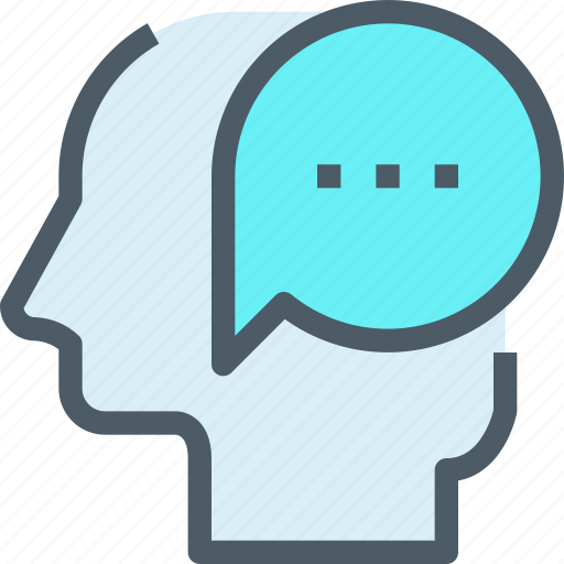 Communication, head, human, mind, talk, thinking icon - Download on Iconfinder