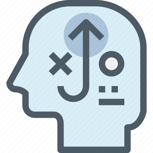 Arrow, head, human, mind, planning, thinking icon - Download on Iconfinder