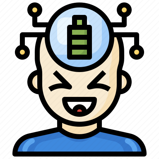 Energy, battery, mind, human icon - Download on Iconfinder