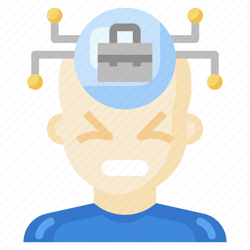Briefcase, mind, head, human, thought icon - Download on Iconfinder