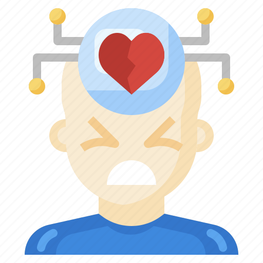Broken, heart, mind, feelings, sad, human icon - Download on Iconfinder