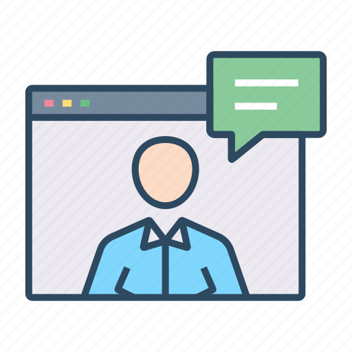 Job, online interview, hiring, interview, human resources icon - Download on Iconfinder