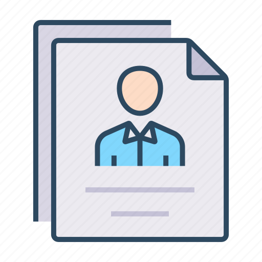 Job, employee resume, cv, biodata, human resources icon - Download on Iconfinder
