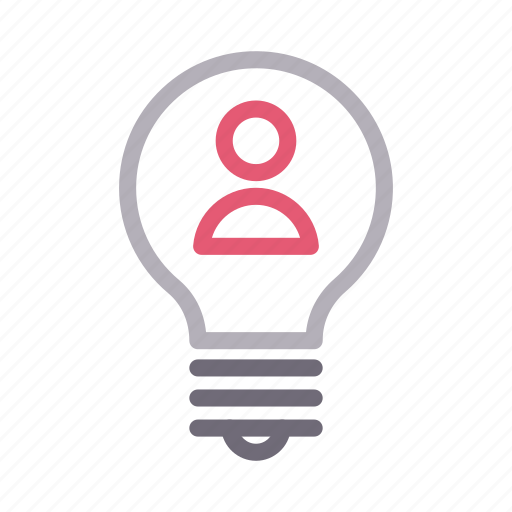 Bulb, creative, idea, profile, user icon - Download on Iconfinder