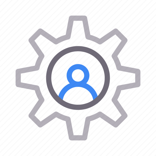 Cog, gear, profile, setting, user icon - Download on Iconfinder