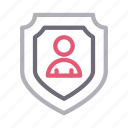 guard, profile, secure, shield, user