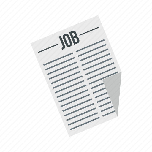 Employment, job, newspaper, paper, search, vacancy, work icon - Download on Iconfinder
