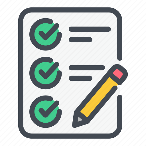 Check, checklist, list, pencil, plan, task, tick icon - Download on Iconfinder