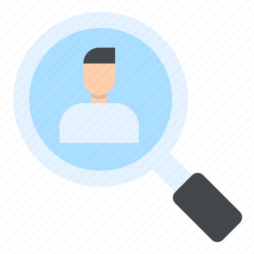 Chosen, human, magnifying glass, people, recruit, research, resources icon - Download on Iconfinder