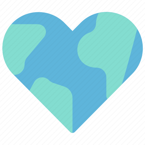Heart, earth, charity, philanthropy, love icon - Download on Iconfinder
