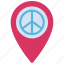 peace, location, charity, philanthropy, pin, peaceful 
