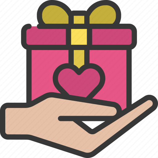 Give, love, gift, charity, philanthropy, present icon - Download on Iconfinder