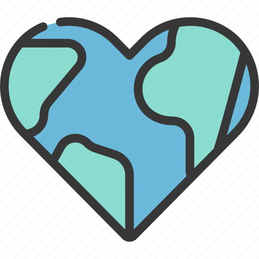 Heart, earth, charity, philanthropy, love icon - Download on Iconfinder