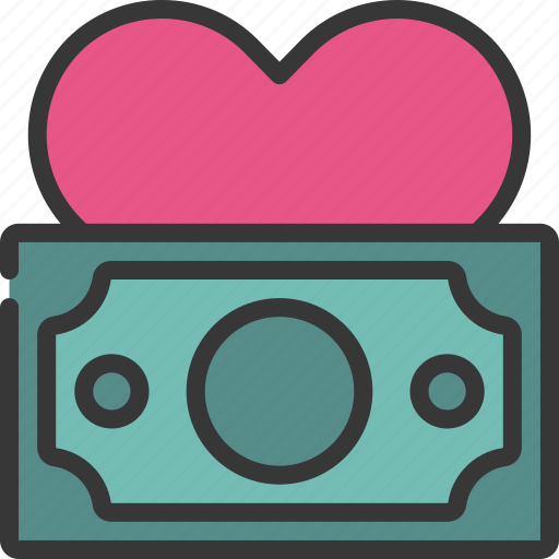 Love, money, charity, philanthropy icon - Download on Iconfinder