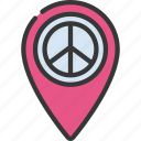 peace, location, charity, philanthropy, pin, peaceful