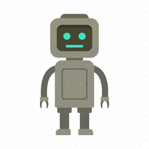 Computer, hand, retro, robot, silhouette, toy icon - Download on Iconfinder