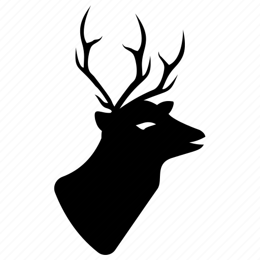 Animal, deer, deer face, deer head, elk, reindeer, wildlife icon - Download on Iconfinder