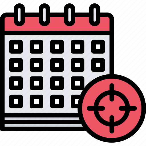 Target, calendar, date, hunter, hunting icon - Download on Iconfinder