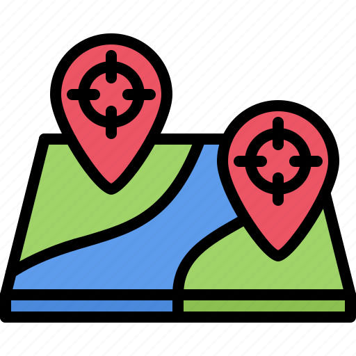 Target, pin, location, map, hunter, hunting icon - Download on Iconfinder