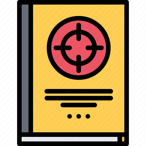 Target, book, instruction, hunter, hunting icon - Download on Iconfinder