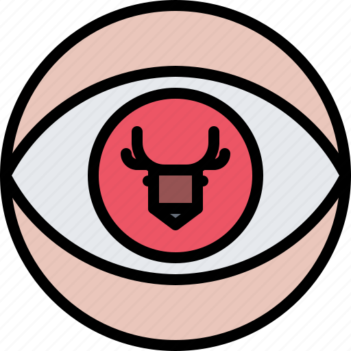 Deer, eye, vision, hunter, hunting icon - Download on Iconfinder