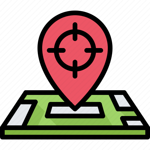 Target, pin, location, map, hunter, hunting icon - Download on Iconfinder