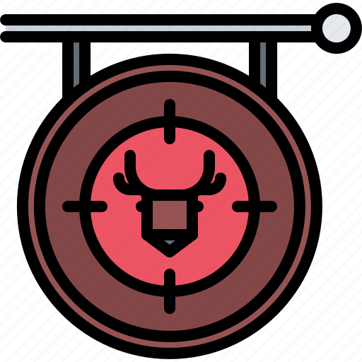 Target, deer, signboard, hunter, hunting icon - Download on Iconfinder