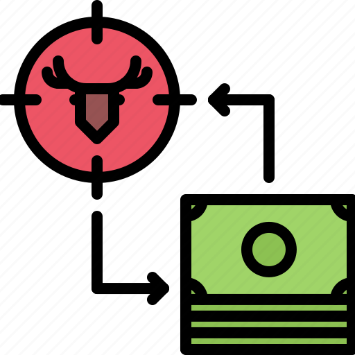 Target, deer, exchange, purchase, money, hunter, hunting icon - Download on Iconfinder
