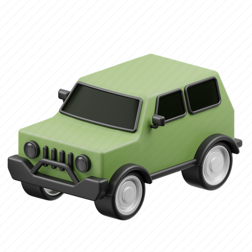 Jeep, vehicle, car, transport, automobile, travel, transportation 3D illustration - Download on Iconfinder