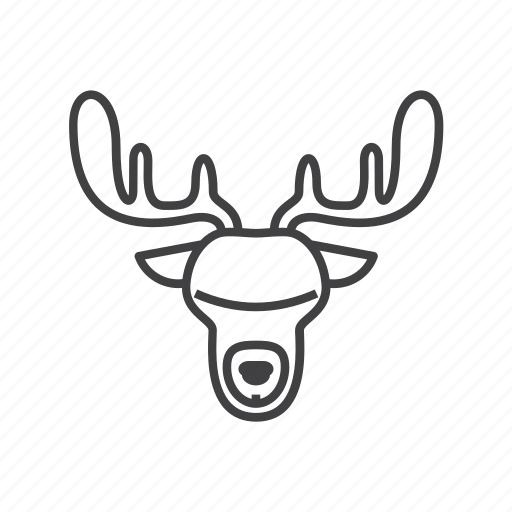 Animal, deer, hunt, hunter, hunting, moose icon - Download on Iconfinder