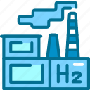 factory, building, h2, hydrogen, energy