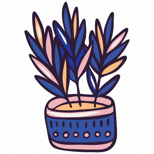 Doodle, houseplant, hygge, indoor, plant icon - Download on Iconfinder