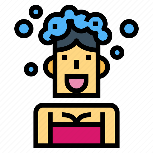 Hair, healthcare, rinse, shower, wash icon - Download on Iconfinder