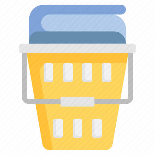 Laundry, basket, routine, hygiene, cleaning, shower icon - Download on Iconfinder