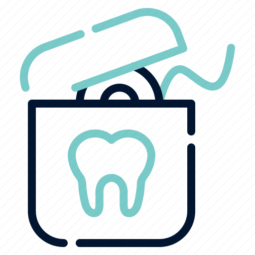 Flossing, hygiene, floss, teeth, care, dental, oral icon - Download on Iconfinder