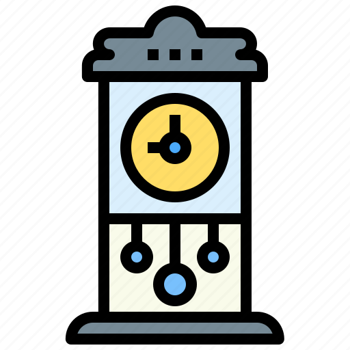Grandfather, clock, vintage, old, antique, time icon - Download on Iconfinder