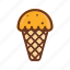 cone, cream, food, ice, ice cream, sweet 