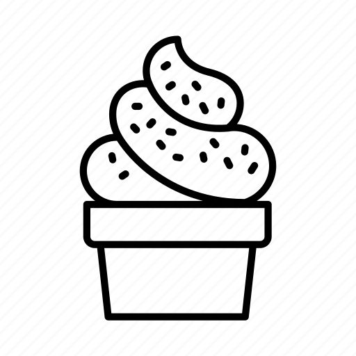 Cone, dessert, food, gelato, icecream, sorbet, sundae icon - Download on Iconfinder
