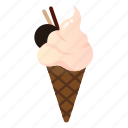 cone, dessert, food, frozen, ice cream, soft cream