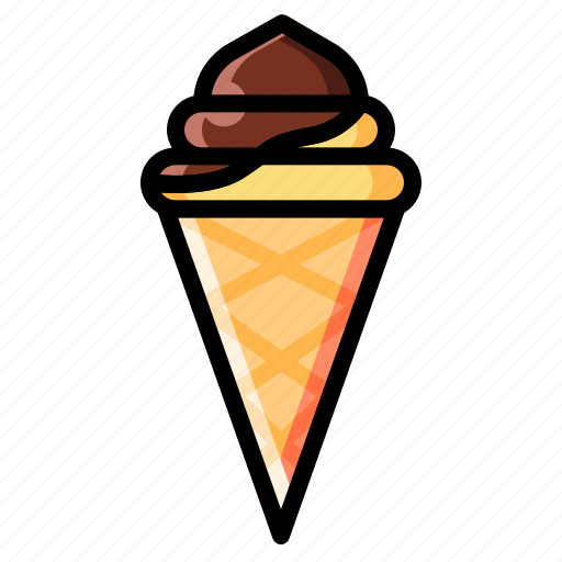 Chocolate, cone, dessert, sweet, ice cream icon - Download on Iconfinder
