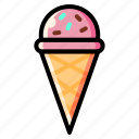 cone, dessert, sweet, ice cream