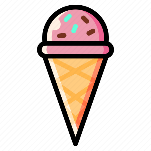 Cone, dessert, sweet, ice cream icon - Download on Iconfinder