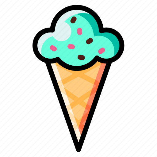 Cone, dessert, sweet, ice cream icon - Download on Iconfinder