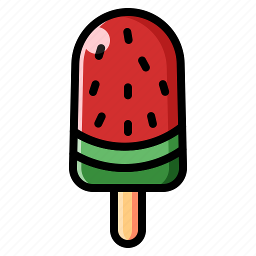 Dessert, popsicle, sweet, watermelon, ice cream icon - Download on Iconfinder