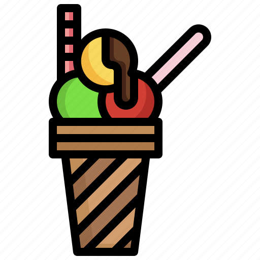 Ice, cream, cone, taste, fruit, cup, stick icon - Download on Iconfinder