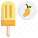 mango, ice, cream, taste, fruit, cup, stick, sweets