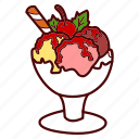 icecream, summer, dessert, cold, gastronomy, ice cream, cream, sweet