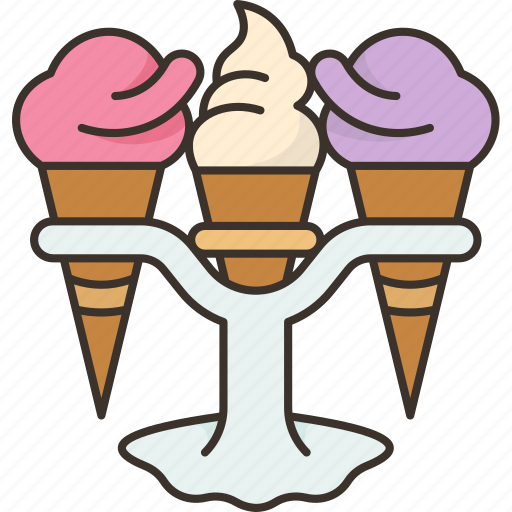 Ice, cream, cone, holder, serve icon - Download on Iconfinder