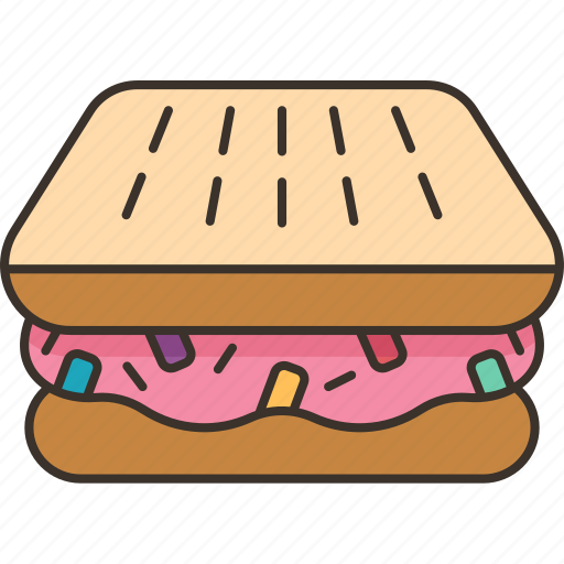 Sandwich, ice, cream, dessert, appetizing icon - Download on Iconfinder