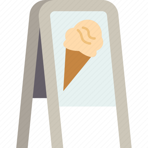 Board, ice, cream, shop, sign icon - Download on Iconfinder